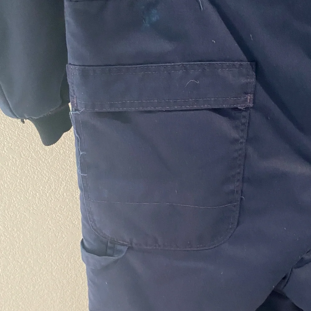 Navy Blue Insulated Coveralls Med - Picture 7 of 7